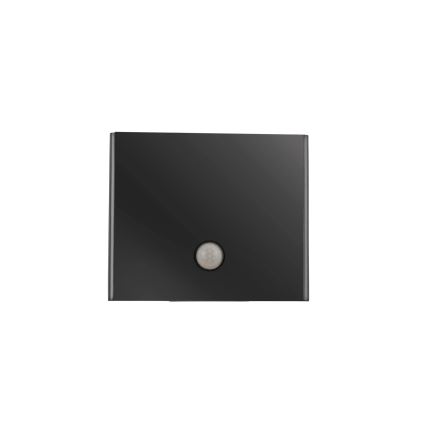 JUST LIGHT. 19471-18 - LED Āra sienas lampa ar sensoru AMIN 2xLED/1,25W/3,7V 4400mAh IP44 melna