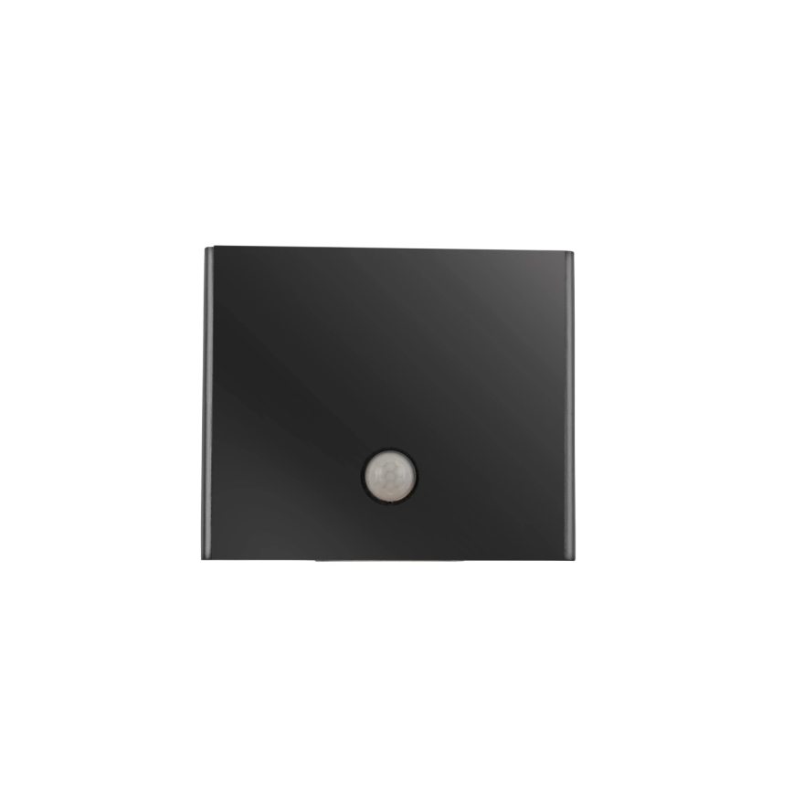 JUST LIGHT. 19471-18 - LED Āra sienas lampa ar sensoru AMIN 2xLED/1,25W/3,7V 4400mAh IP44 melna