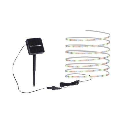 JUST LIGHT. 19971-18 - RGB LED saules lente TEANIA LED/3,7V 5 m 1200 mAh IP44 melna