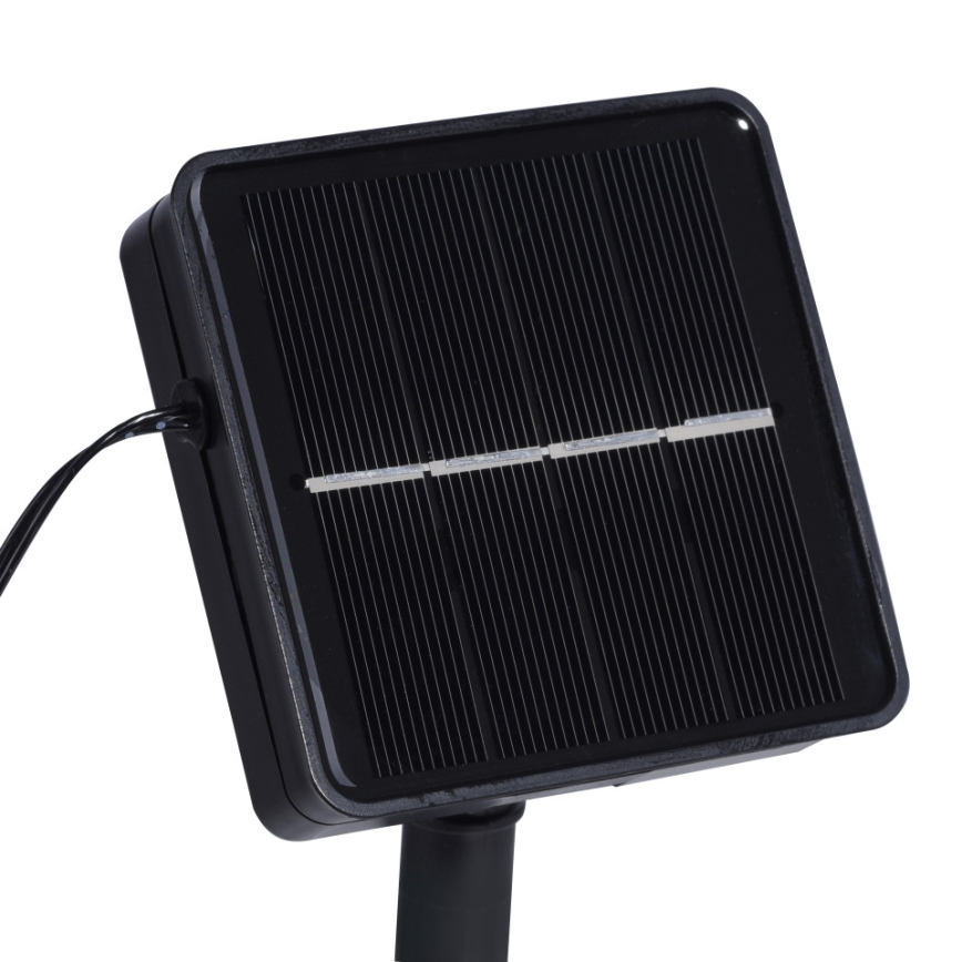 JUST LIGHT. 19971-18 - RGB LED saules lente TEANIA LED/3,7V 5 m 1200 mAh IP44 melna