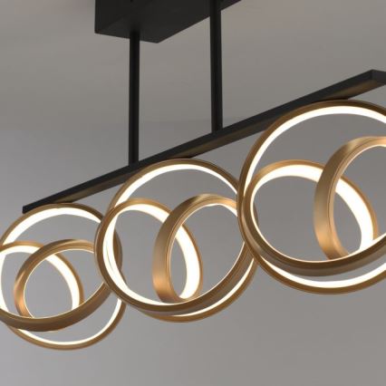 JUST LIGHT. 6245-18 - LED Aptumšojama virsapmetuma lustra LOOP 3xLED/11W/230V 2700-5000K + tālvadības pults
