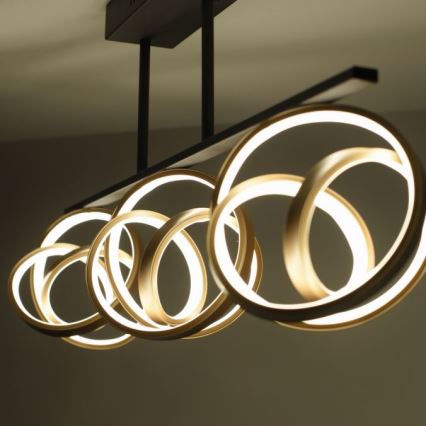 JUST LIGHT. 6245-18 - LED Aptumšojama virsapmetuma lustra LOOP 3xLED/11W/230V 2700-5000K + tālvadības pults