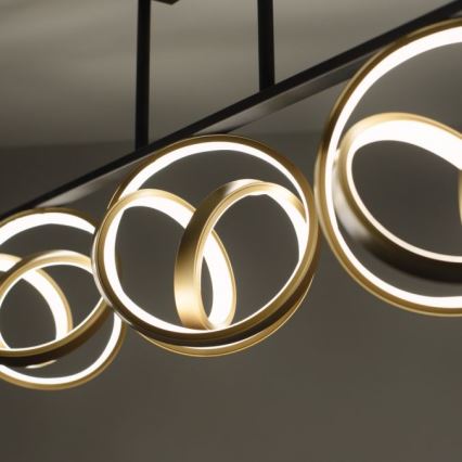 JUST LIGHT. 6245-18 - LED Aptumšojama virsapmetuma lustra LOOP 3xLED/11W/230V 2700-5000K + tālvadības pults