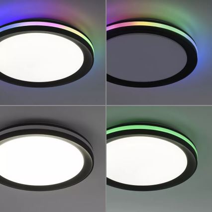 JUST LIGHT. 7509018 - LED RGBW Aptumšojama griestu lampa GANGES LED/24W/230V 2700-5000K + tālvadības pults