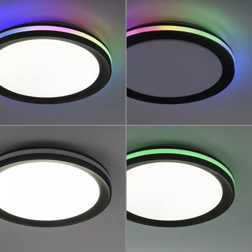JUST LIGHT. 7509018 - LED RGBW Aptumšojama griestu lampa GANGES LED/24W/230V 2700-5000K + tālvadības pults