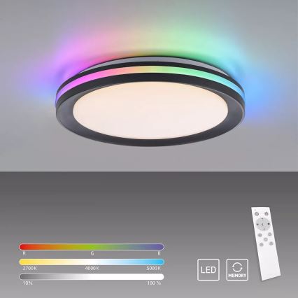 JUST LIGHT. 7509018 - LED RGBW Aptumšojama griestu lampa GANGES LED/24W/230V 2700-5000K + tālvadības pults