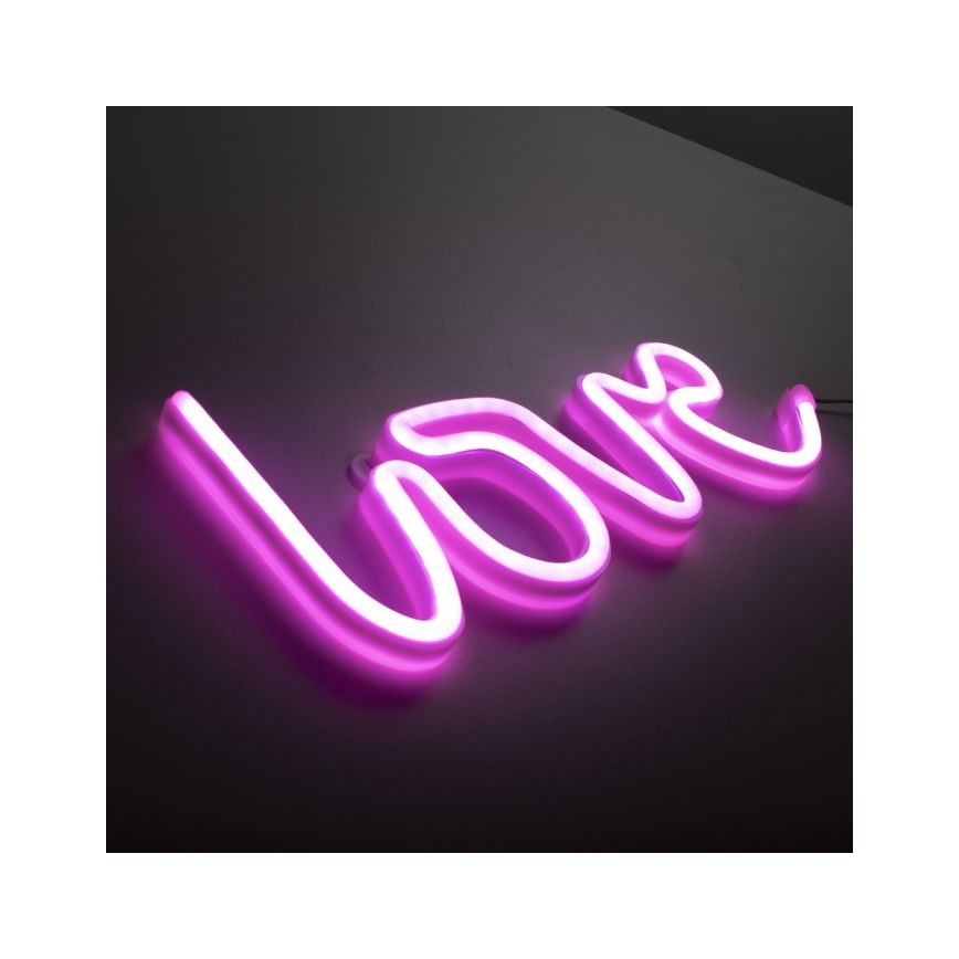 JUST LIGHT. 85021-87 - LED Neona sienas dekors NEON LED/6,5W/5V Love