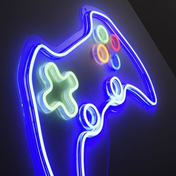 JUST LIGHT. 85022-70 - LED Neona sienas dekors NEON 1xLED/6,5W/5V gamer