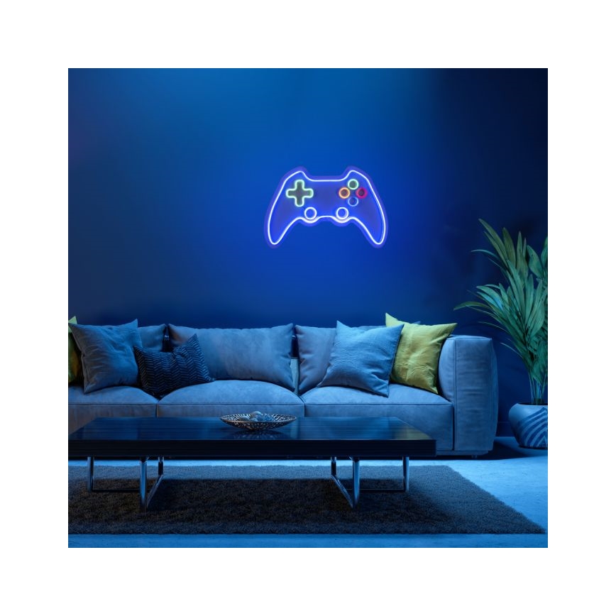 JUST LIGHT. 85022-70 - LED Neona sienas dekors NEON 1xLED/6,5W/5V gamer