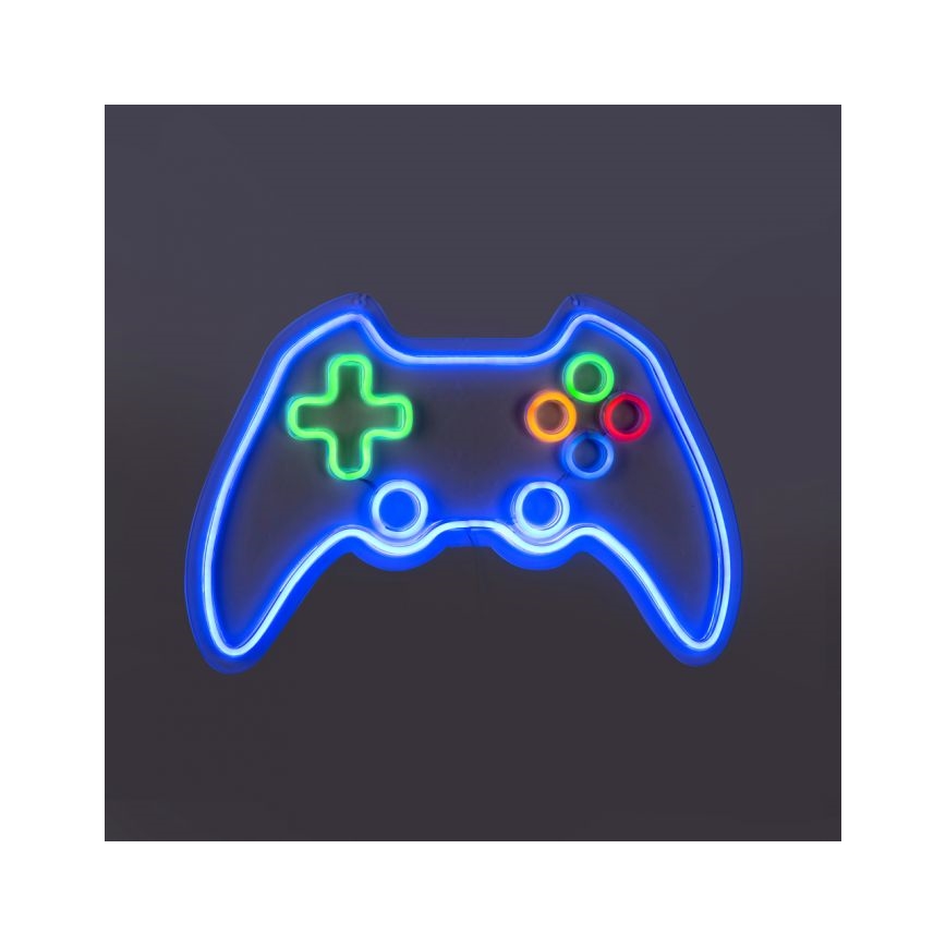 JUST LIGHT. 85022-70 - LED Neona sienas dekors NEON 1xLED/6,5W/5V gamer