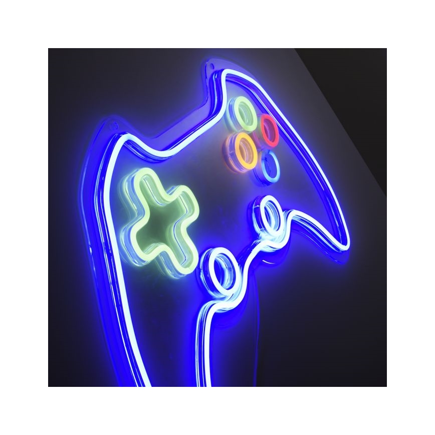 JUST LIGHT. 85022-70 - LED Neona sienas dekors NEON 1xLED/6,5W/5V gamer
