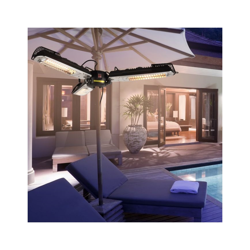 JUST LIGHT. 99513-18 - Āra sildierīce GLOW 3x650W/1300W/2000W/230V IP34