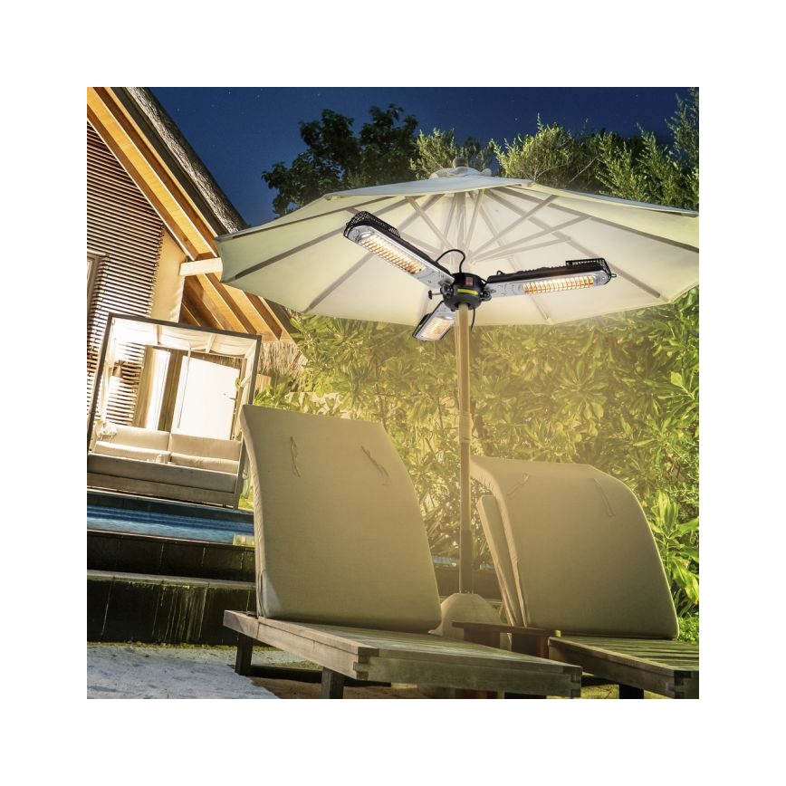 JUST LIGHT. 99513-18 - Āra sildierīce GLOW 3x650W/1300W/2000W/230V IP34