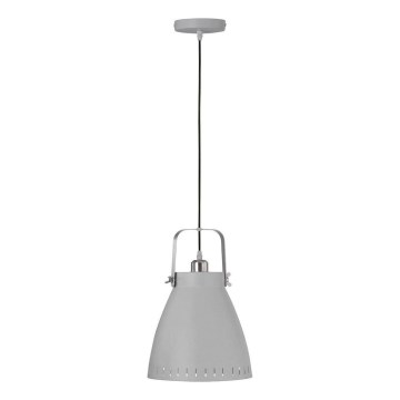 JUST LIGHT. L11160-16 - Lustra ar auklu EVA 1xE27/60W/230V d. 26,5 pelēka