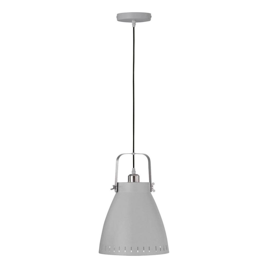 JUST LIGHT. L11160-16 - Lustra ar auklu EVA 1xE27/60W/230V d. 26,5 pelēka