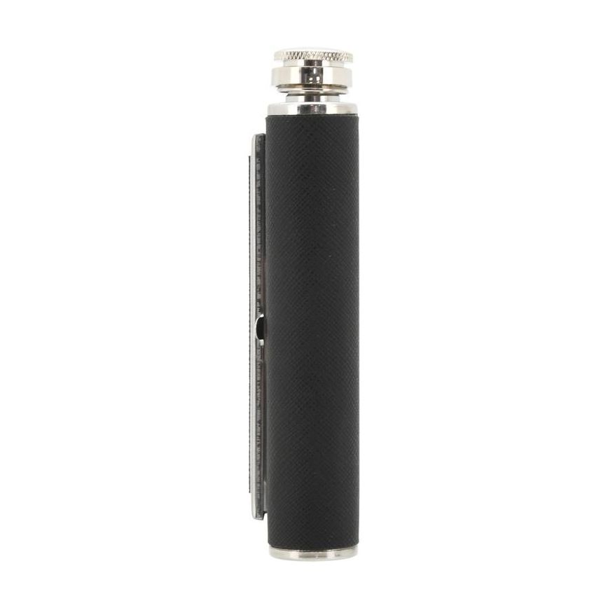 Kabatas flakons ar cigāru futrālīti 175 ml melna