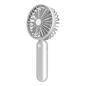 Kabatas ventilators 1200 mm/3,7V USB pelēka/balta