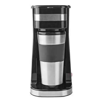Kafijas automāts vienai krūzei (0,4 l) ar ceļojuma krūzi