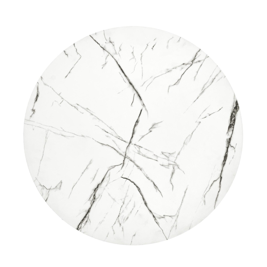 Kafijas galdiņš ANTICA 41x55 cm melna/marmora dekors