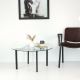Kafijas galdiņš BALANCE 42x75 cm melna/caurspīdīga