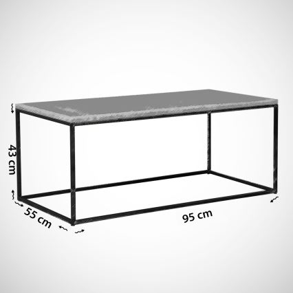 Kafijas galdiņš COSCO 43x95 cm balts