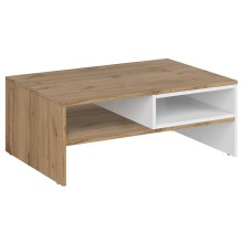 Kafijas galdiņš DAMINO 35,5x90 cm brūna/balta
