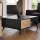 Kafijas galdiņš DIAMOND 40x104 cm melna/ozols evoke