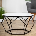 Kafijas galdiņš DIAMOND 40x70 cm balta/melna