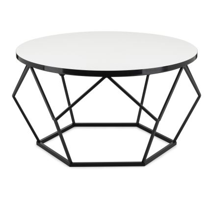 Kafijas galdiņš DIAMOND 40x70 cm balta/melna