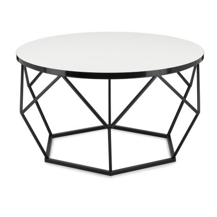 Kafijas galdiņš DIAMOND 40x70 cm balta/melna