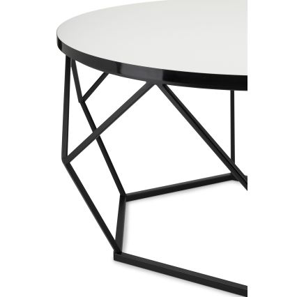 Kafijas galdiņš DIAMOND 40x70 cm balta/melna