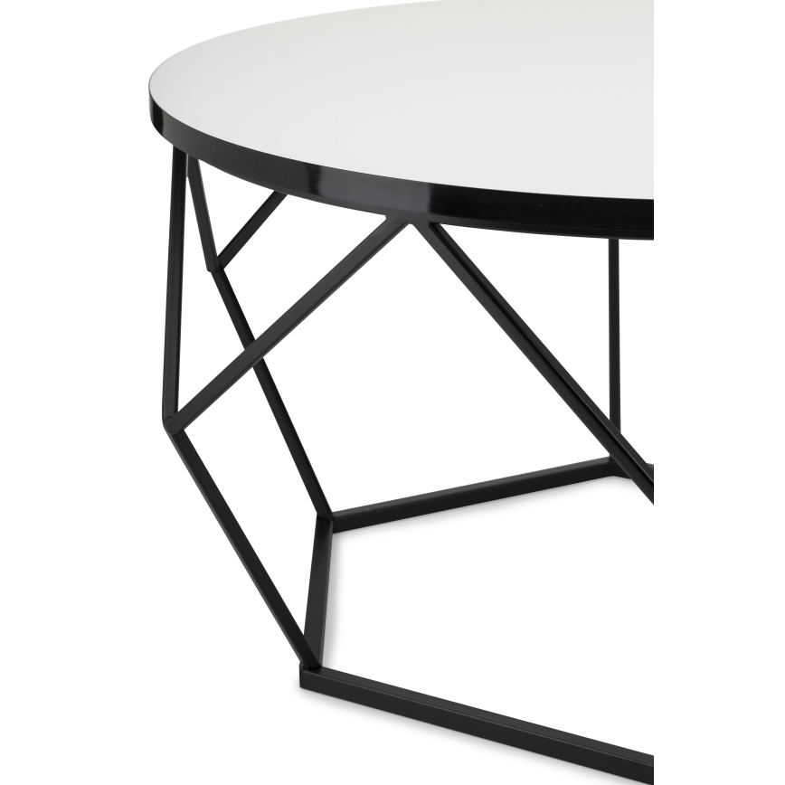 Kafijas galdiņš DIAMOND 40x70 cm balta/melna