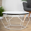 Kafijas galdiņš DIAMOND 40x70 cm melna/balta