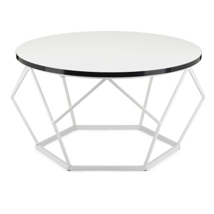 Kafijas galdiņš DIAMOND 40x70 cm melna/balta