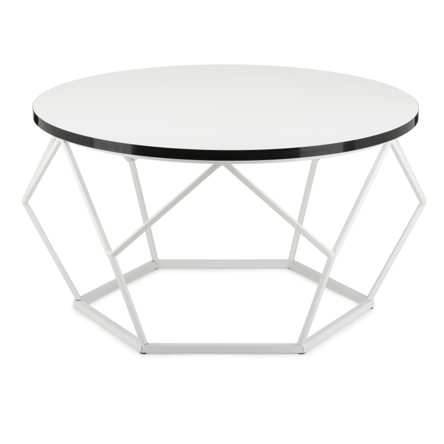 Kafijas galdiņš DIAMOND 40x70 cm melna/balta