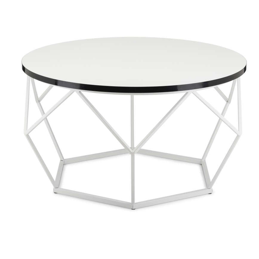 Kafijas galdiņš DIAMOND 40x70 cm melna/balta