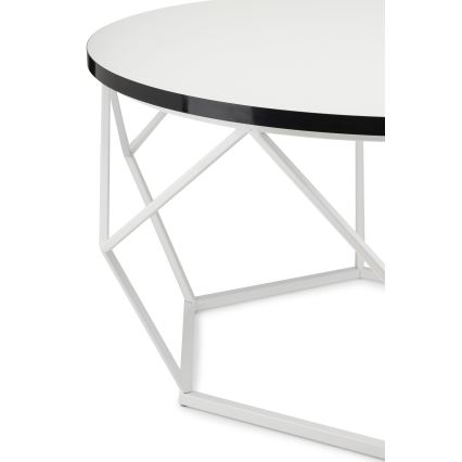 Kafijas galdiņš DIAMOND 40x70 cm melna/balta