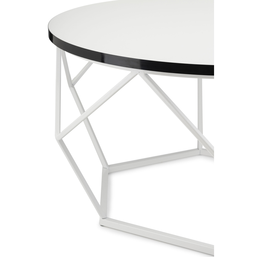 Kafijas galdiņš DIAMOND 40x70 cm melna/balta