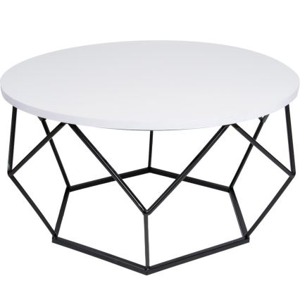 Kafijas galdiņš DIAMOND 40x70 cm melns/balts