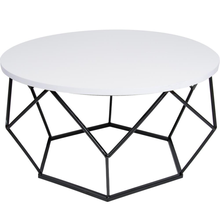 Kafijas galdiņš DIAMOND 40x70 cm melns/balts