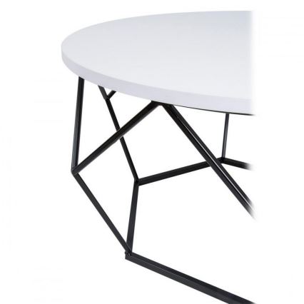 Kafijas galdiņš DIAMOND 40x70 cm melns/balts