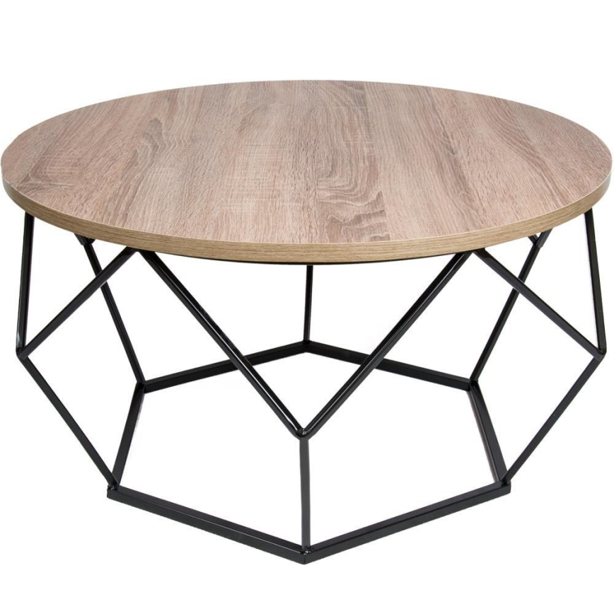Kafijas galdiņš DIAMOND 40x70 cm melns/brūns