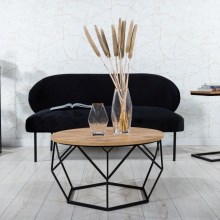 Kafijas galdiņš DIAMOND 40x70 cm melns/brūns