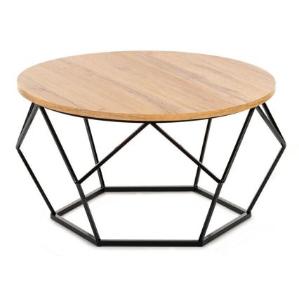 Kafijas galdiņš DIAMOND 40x70 cm melns/brūns