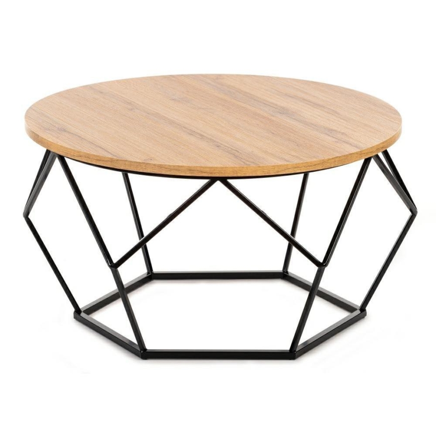 Kafijas galdiņš DIAMOND 40x70 cm melns/brūns