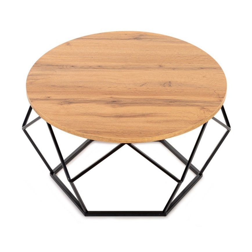 Kafijas galdiņš DIAMOND 40x70 cm melns/brūns