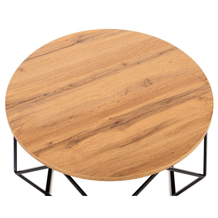 Kafijas galdiņš DIAMOND 40x70 cm melns/brūns