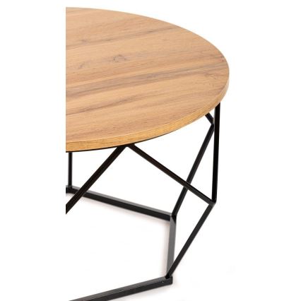 Kafijas galdiņš DIAMOND 40x70 cm melns/brūns