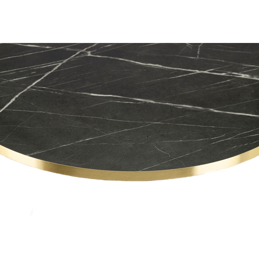 Kafijas galdiņš DIAMOND 40x70 cm zelta/melna/balta