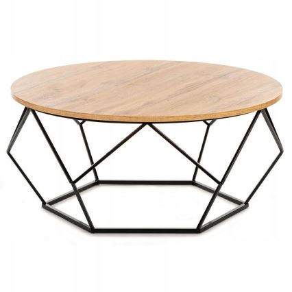 Kafijas galdiņš DIAMOND 40x90 cm melns/brūns